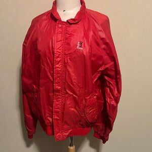 Vintage PGA Red Men's Rain Golf Jacket Size XLarge